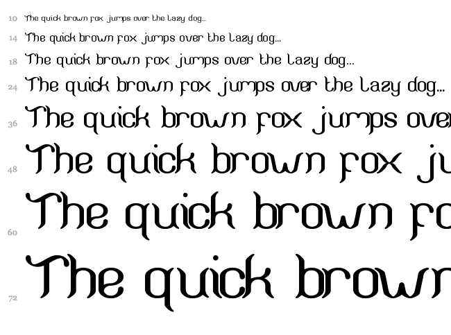 Aruna Aira Jasmine font waterfall